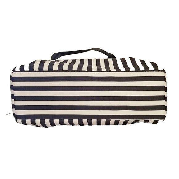 Alice + Olivia by Stacey Bendet Women’s Stripe Duffle Bag Black & White NWOT - Picture 4 of 7